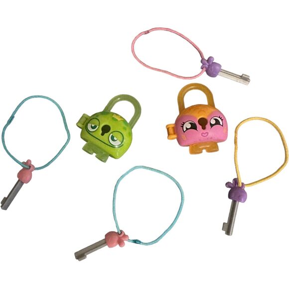 Lot Of 2 Lock Stars Kids Pink /Orange & Green / Purple W/ 4 Keys Rare HTF Toys - Picture 2 of 9